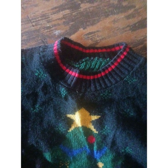 1980S Nutcracker Unisex Vintage Bear Christmas Sweater Medium - Picture 4 of 6